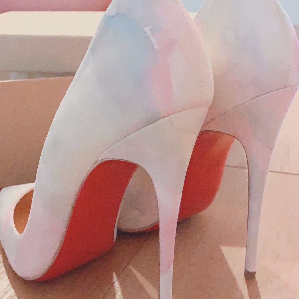 christian louboutin So Kate Aquarelle White Pink